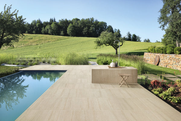 Betonlook - Tuintegels - Zand - 60x90cm - Mat - C05POFA