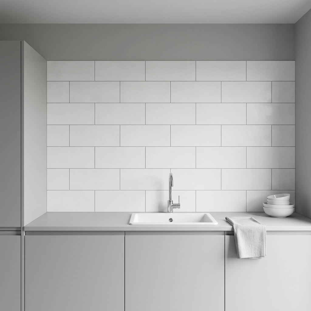 Wandtegel - Wit - 20x50cm - Mat - A00BRWM