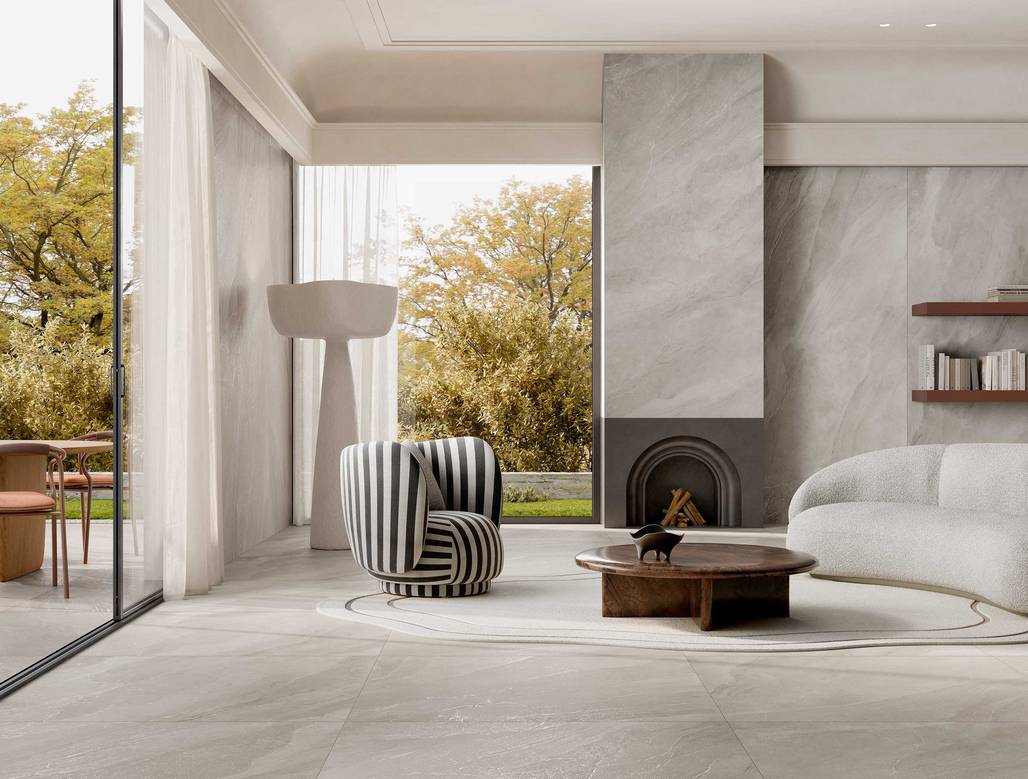 Natuursteenlook – Vloertegel - Grey - 60x120cm – Mat – F50SLCO