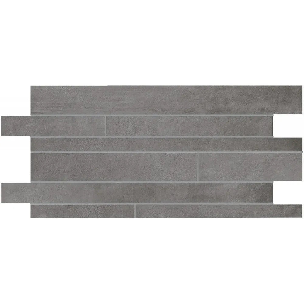 Betonlook - Wandtegel - Grijs - 10x60cm - Mat