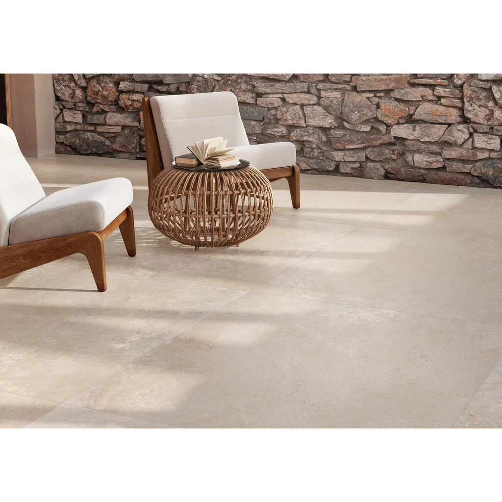 Natuursteenlook - Vloertegel - 60x60cm - Mat - R85TRBI