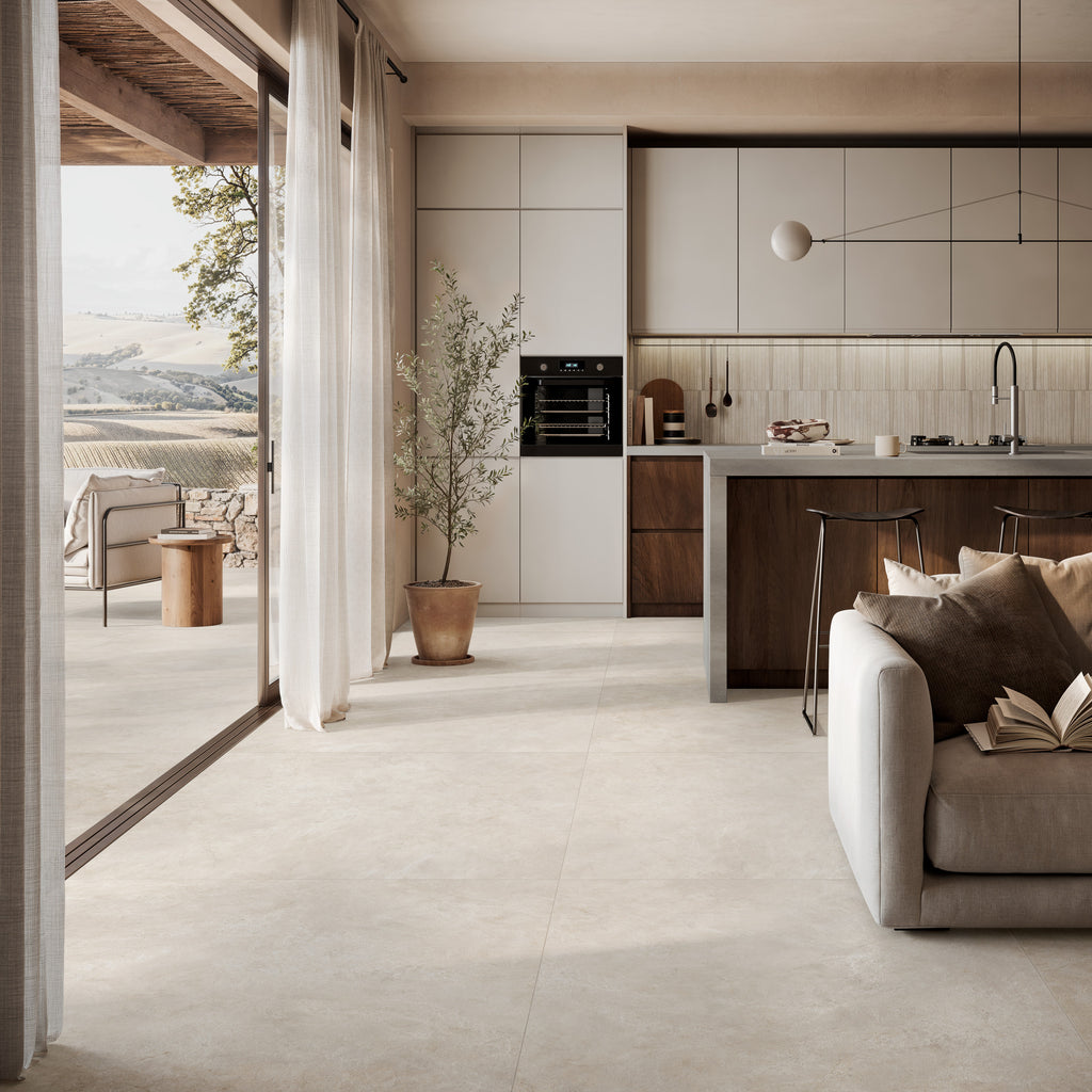 Natuursteenlook - Vloertegel - Bianco - 60x60cm - Mat - R85RCBI