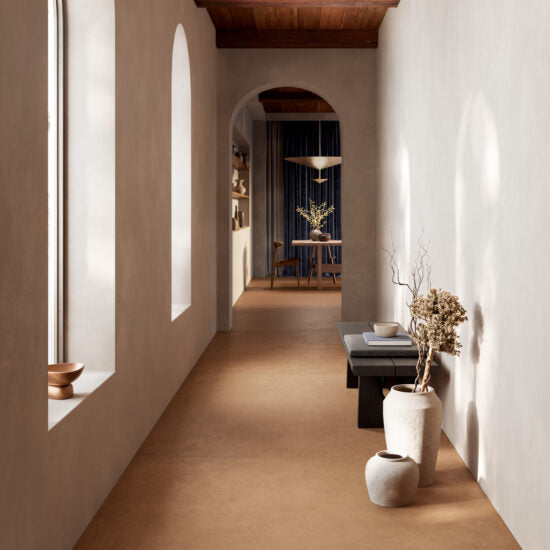 Betonlook - Vloertegel - Bruin - 60x120cm - Mat - R85SOCT