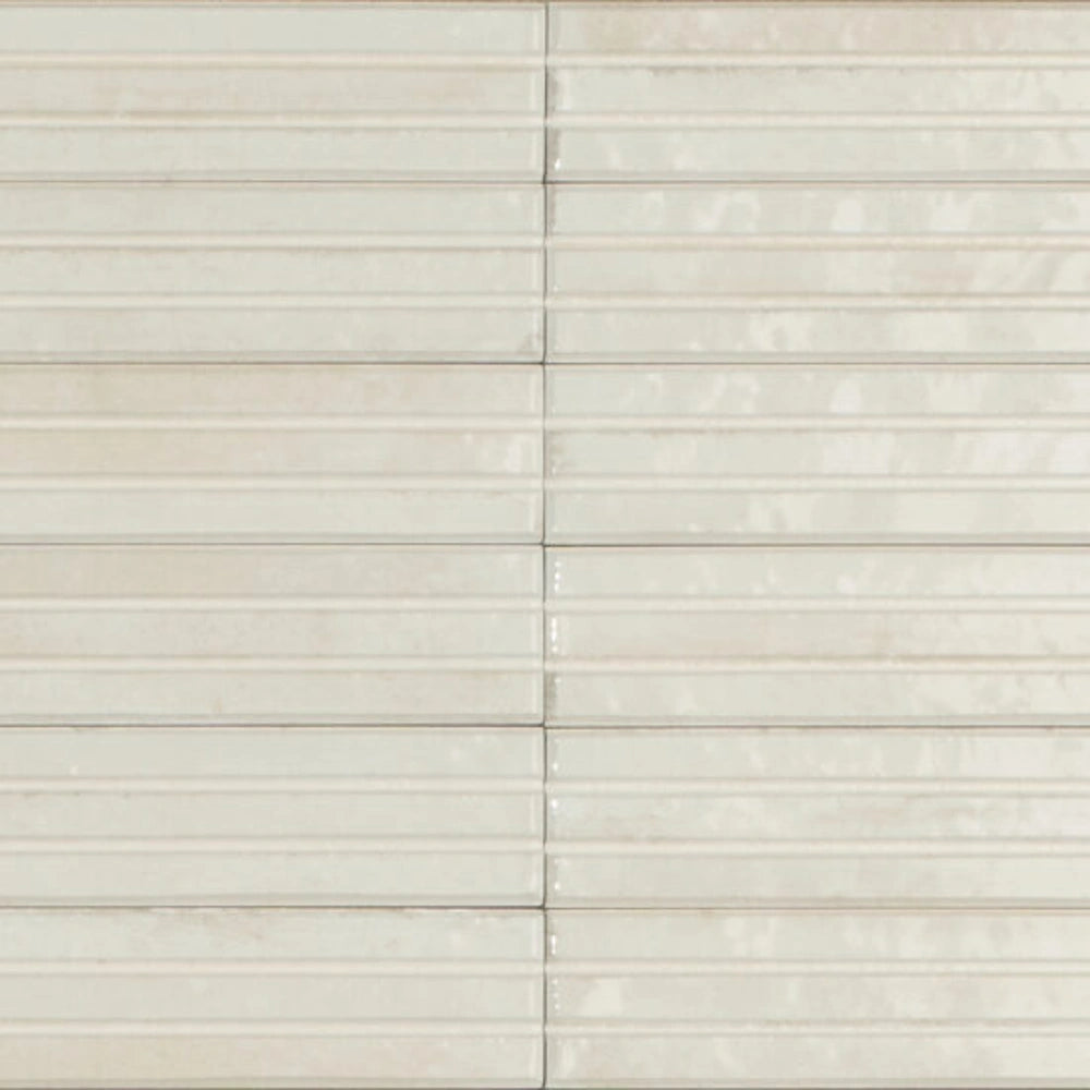 Wandtegel – Creme – 6x24cm – Glans– R85LOLI 3D