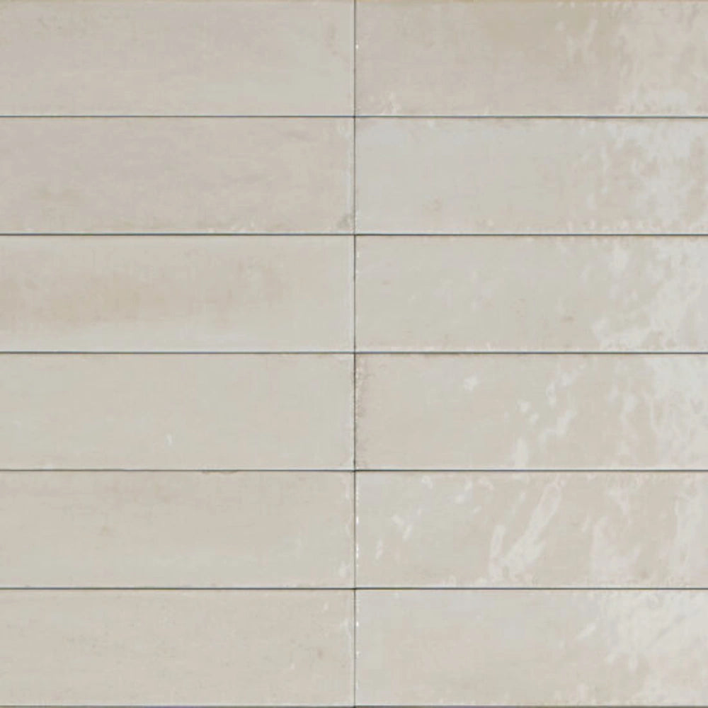 Wandtegel – Creme – 6x24cm – Glans– R85LOLI